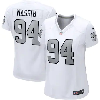 womens nike carl nassib white las vegas raiders alternate g